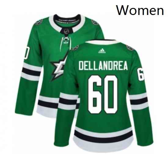Womens Adidas Dallas Stars 60 Ty Dellandrea Premier Green Home NHL Jersey